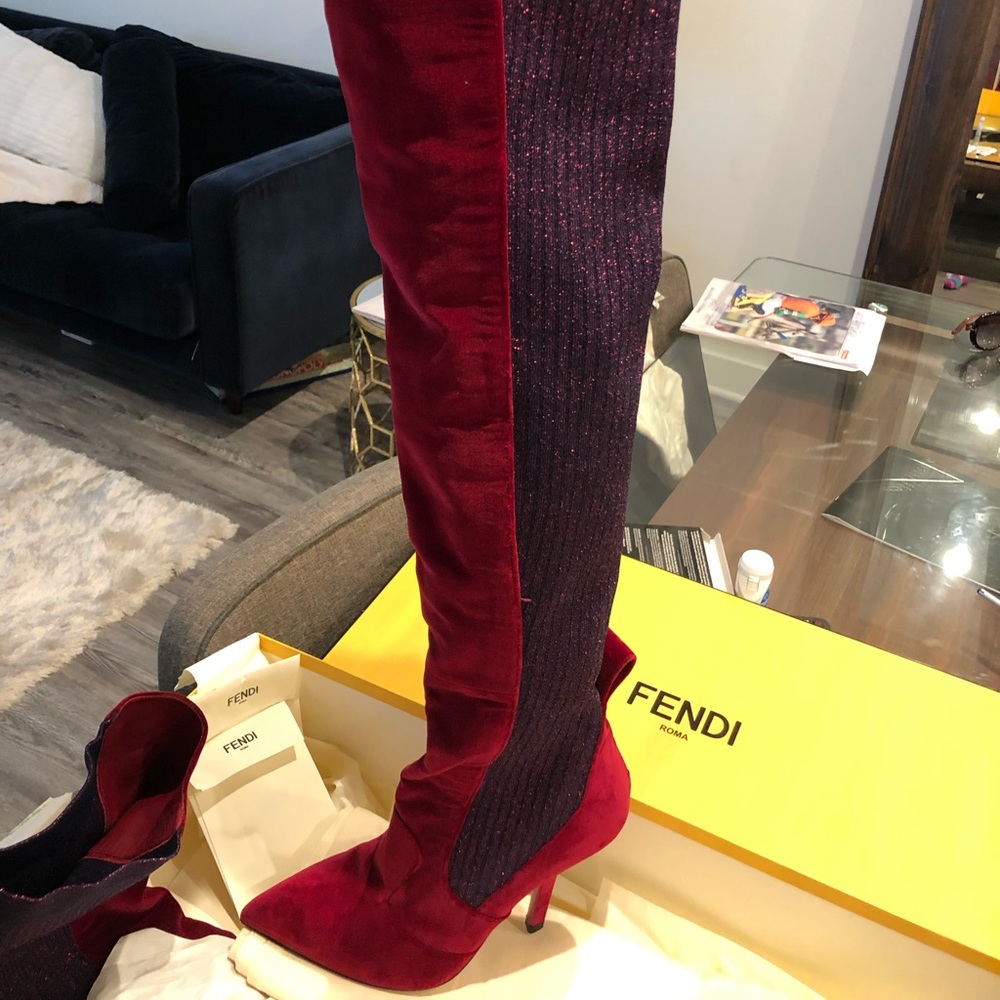 Fendi thigh high boots